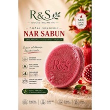 R&S Doğal Kozmetik Nar Süngerli Sabun | Nemlendirici Bakım, Yoğun Köpük ve Ferahlık 100 gr