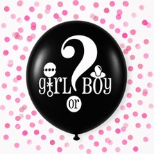 Partyplus Cinsiyet Belirleme Balonu Pembe Konfetili 18 Inç