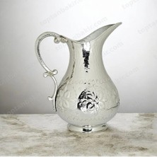 Zinnunbakır Bakır El Desenli Çiçek Motifli Sürahi 2 Lt