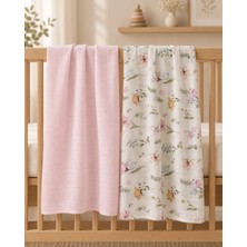 Vanilya Gift And More %100 Pamuk Çok Amaçlı Yenidoğan Bebek Müslin Örtü 2li - 80X100CM-OEKO-TEX Sertifikalı