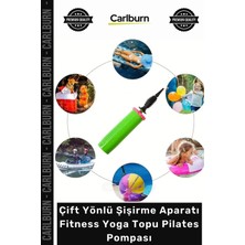 Carlburn Özel Üretim Kaliteli Pratik Dayanıklı Çift Yönlü Şişirme Aparatı Fitness Yoga Topu Pilates Pompası