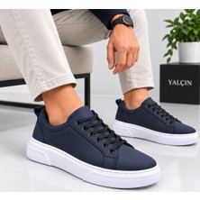 Yalçın Erkek Casual Bağcıklı Rahat Kaymaz Taban Sneaker Ayakkabı