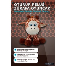 SHC4200 Yumuşak Peluş Zürafa Oyuncak 35 cm Oturur Pozisyon - Çocuk Uyku Oyun Arkadaşı BX-313541