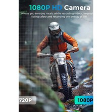 Nemere BT68 Motosiklet Kask Bluetooth Kulaklık 1080P Kamera Ses Kontrolü Video Kayıt Özellikli Interco