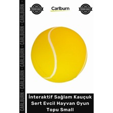 Carlburn Özel Üretim Isırmaya Dayanıklı Köpek Kedi Interaktif Sağlam Kauçuk Sert Evcil Hayvan Oyun Topu Small