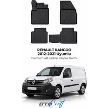 Otocraft Renault Kangoo (2012-2021) Araca Özel 4d Karbon Havuzlu Oto Paspas Full Set 5 Parça