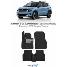 Otocraft Citroen E-C3 Elektrikli (2024 ve Sonrası) Araca Özel 3D Havuzlu Eva Oto Paspas Full Set 5 Parça
