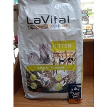 LaVital La Vital Yavru Kedi Maması Somonlu 12 Kg+10 Adet Felix Tavuklu Kedi Çorbası+10 Adet Felix Tavuklu Yavru Kedi Yaş Mama