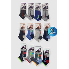Pınar Çorap 2019 Pınar Erkek Çocuk Patik 12LI Paket