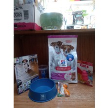 Hill's Hills Puppy Small Miniature Küçük Irk Kuzu Etli Yavru Köpek Maması 1.5 Kg+Çelik Mama Kabı+1 Adet Köpek Ödül+1 Adet Köpek Oyuncak+1 Adet Mama Ölçü Kabı