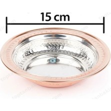 Zinnunbakır Bakır Az Çorba, Yemek, Tatlı Kasesi, (15 Cm) 2'li