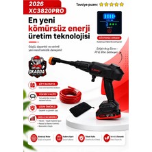 Okaoda Oto Araba Yıkama Için Şarjlı Yüksek Basınçlı Temizleme Tabancası | Saf Bakır Fırçasız Motor