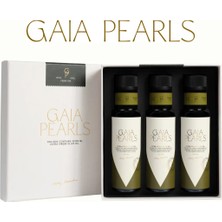 Gaia Pearls Hediyelik Milas Memecik Erken Hasat Soğuk Sıkım Zeytinyağı Yeşil Seri Dengeli Meyvemsi 100 ml 3'lü