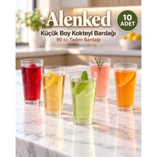 Alenked Sunumlar & Meşrubat & Tatlı & Plastik Akrilik Içecek Bardağı 90 cc 10 Adet