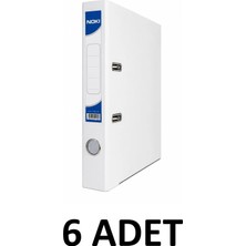 Noki 6 Adet Dar Plastik Klasör A4 Klasör