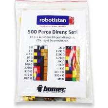 Brf Store Buradabulabilirsin Robotistan 1/4 W Direnç Kiti (500 Adet)