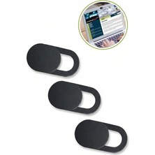 Brf Store Buradabulabilirsin Buffer 3'lü Webcam Kapatıcı, Laptop Tablet ve Telefon Uyumlu, Plastik, Siyah