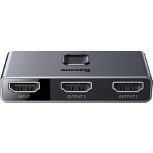 Brf Store Buradabulabilirsin Baseus Matrix 2 In 1 Çok Fonksiyonlu Bilgisayar/telefon HDMI Hub Adaptörü, Koyu G