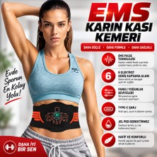 Trend Store Ems Karın Kası Kemeri 30 Seviye 10 Mod Şarjlı Kas Stimülatörü 40 cm Uzatma Aparatı