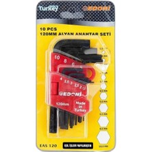 Zamerya Edoni 120 mm 10 Parça Alyan Seti Siyah