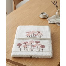 Fiesta Umay Süzene Bambu Bürümcük Analı Kızlı Havlu Seti (1 Adet 30X50 cm ve 1 Adet 50X90 cm ) %70 Bambu %30 Pamuk