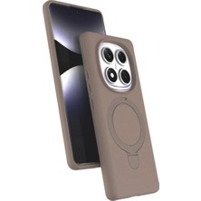 Marsilyan™- Xiaomi Redmi Note 14 Pro 5g Regal Magsafe Standlı Kapak - Çöl Titanyum