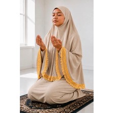 KanatGo Kız Çocuk Namaz Takımı – Başörtülü 2 Parça Ibadet Seti