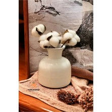 Yumuk Shop Dekoratif Mini Iskandinav Vazo - Beyaz