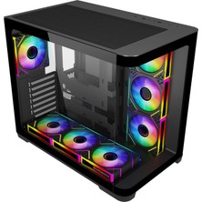 Gamebooster JBST-GBG2852B-850W 850W 80+ Bronze Siyah (Curved) Mid Tower Atx Kasa