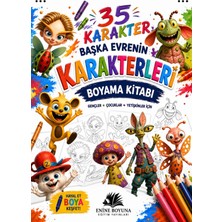 Enine Boyuna Eğitim Başka Evrenin Karakterleri – 35 Karakter Boyama Kitabı | Zeynel Abidin Ileri | Gençler, Çocuklar ve Yetişkinler Için