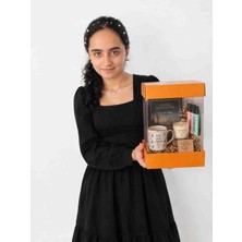 Rass Asetat Hediye Kutusu (Katlanabilir-Pratik Kurulum) Portakal RENK12*12*20CM 1ADET
