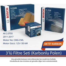 Netpar Audi A6 2.0tdı 2011-2017 Bosch 3'lü Filtre Seti (Karbonlu Polen)-Cmg-Cml