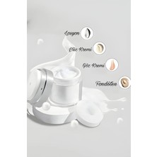 Yumuk Shop 50 ml Fondaten-Krem Havasız Pompa Vakumlu Kapaklı Yeniden Doldurulabilir Kavanoz