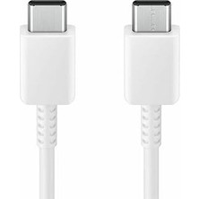 Samsung EP-DX310 USB Type-C - USB Type-C Kablo, Veri Kablosu, Şarj Kablosu, 1,8 M, 3 A, Beyaz