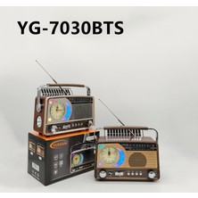 baytoptan Nostaljik Bluetoothlu Güneş Panelli Radyo