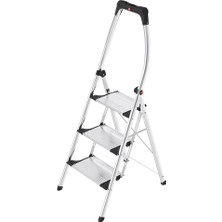 Hailo 4303 – 301 Livingstep Comfort Plus – Konforlu-Klapptritt En Iyi Stand Farklı Zeminler Için, Alu, 3 Stufen