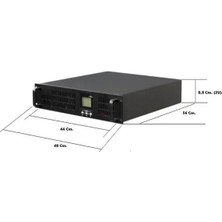 Dotvolt Rt Serisi Online 3 Kva 1/1 Faz ( 6X9AH ) Ups