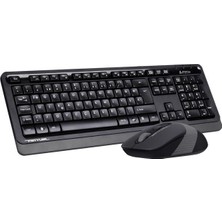 A4 Tech FG1010 F Türkçe Kablosuz (F Klavye) Gri 2000DPI Klavye+ Mouse