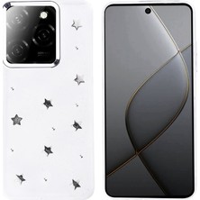Lexroo Tecno Spark 20 Pro 5g Kılıf Airbag Tasarımlı Simli Şeffaf Lexroo Kutup Kapak - Yıldız