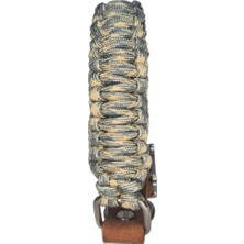 Moonparacord Köpek Tasması Gri Krem Renk 36-40 cm