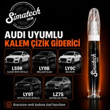 Simatechcolor Audi LS9R Glacıer Whıte Metallıc Uyumlu Çizik Giderici Rötuş Kalemi