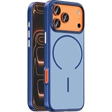 Lexroo iPhone 17 Pro Uyumlu Magsafe Sarj Destekli Metal Tuşlu Soft Ince Tasarım Kapak