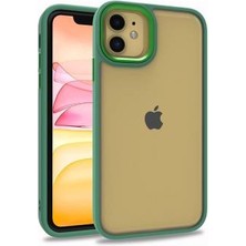 Lexroo Apple iPhone 11 Kılıf Lexroo Flora Kapak - Yeşil