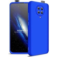 Lexroo Xiaomi Redmi K30 Pro Kılıf 360° Ön-Arka Full Koruma Ultra Ince Kapak Mavi