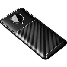 Lexroo Xiaomi Redmi K30 Pro Kılıf Fiber Auto Focus Kamera Korumalı Negro Kapak Siyah