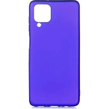 Lexroo Samsung Galaxy M12 Uyumlu Ultra Ince Silikon Yumuşak Yüzey Premier Kapak Mavi