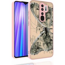 Lexroo Xiaomi Redmi Note 8 Pro Kılıf Desenli Kamera Korumalı Parlak Lexroo Nora Kapak - No3