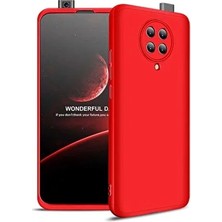 Lexroo Xiaomi Redmi K30 Pro Kılıf 360° Ön-Arka Full Koruma Ultra Ince Kapak Kırmızı