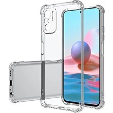 Lexroo Xiaomi Redmi Note 10S Ultra Ince Şeffaf Kamera Korumalı Silikon Kılıf Anti Shock Kapak