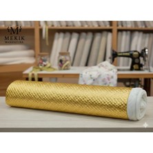 Mekik Manifatura Gold Rengi Kapitone Kumaş